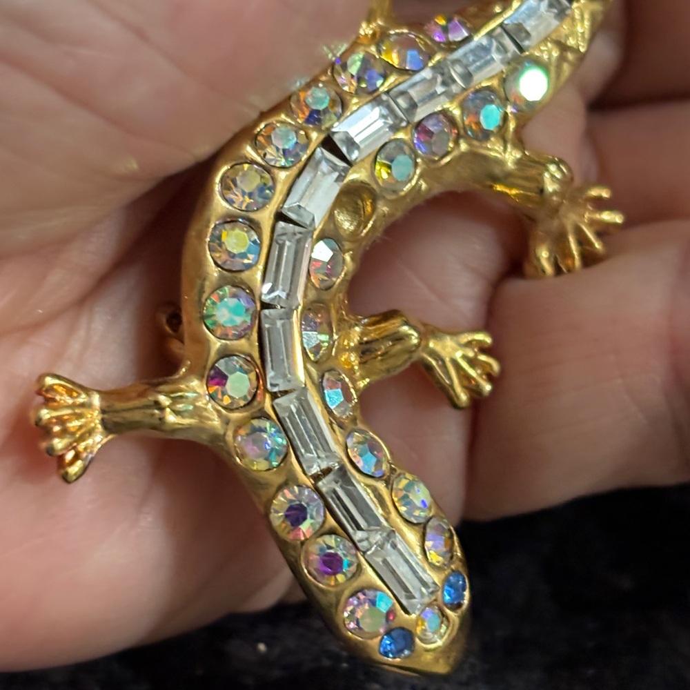 Gold / Reptile Brooch